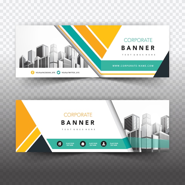 Vector gratuito banner de negocios creativo