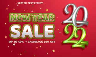 Vector gratuito banner de oferta especial de venta de año nuevo