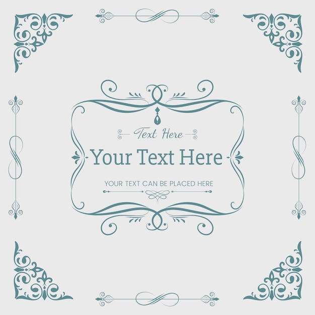 Vector gratuito banner ornamental vintage