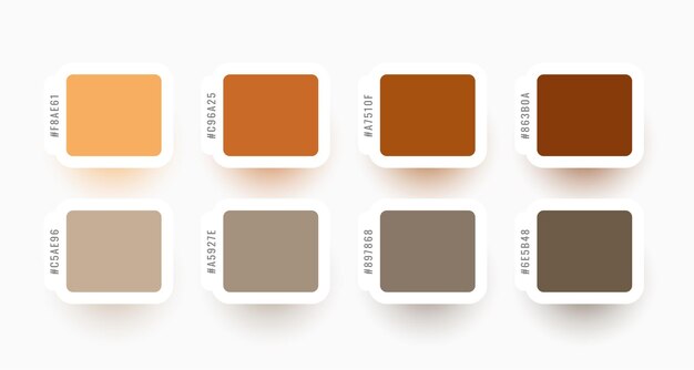Banner de paleta de colores planos abstractos en conjunto para presentación