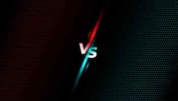 Vector gratuito banner de pantalla de batalla versus vs fight