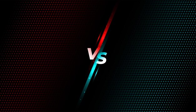 Banner de pantalla de batalla Versus vs Fight