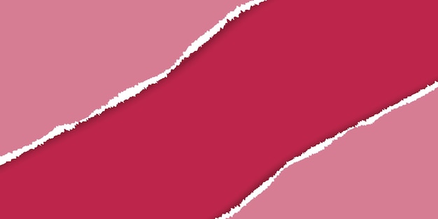 Vector gratuito banner de papel rasgado en color magenta