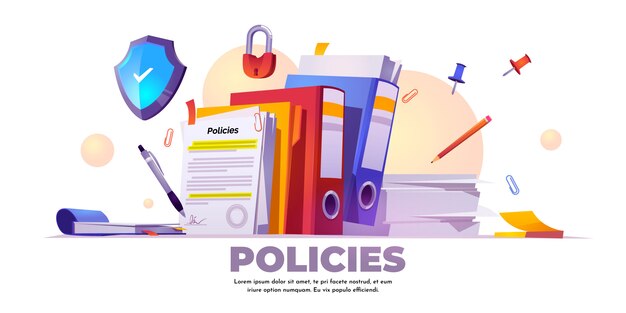 Banner de políticas, reglas y acuerdos.