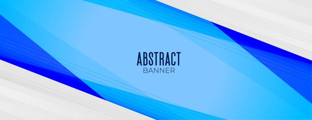 Banner de presentación empresarial en color azul