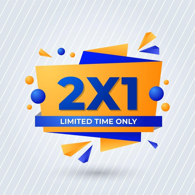 Banner de promoción 2x1