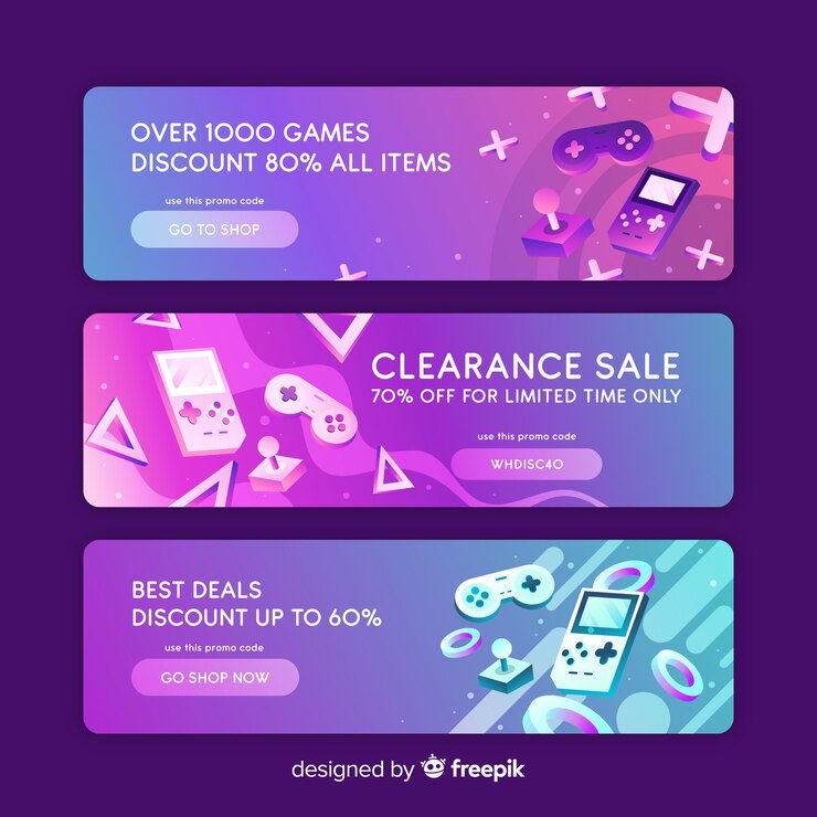 Vector gratuito banner de rebajas plano con objetos realistas