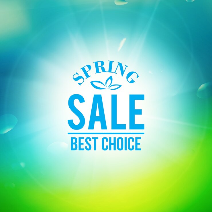 Banner de rebajas de primavera