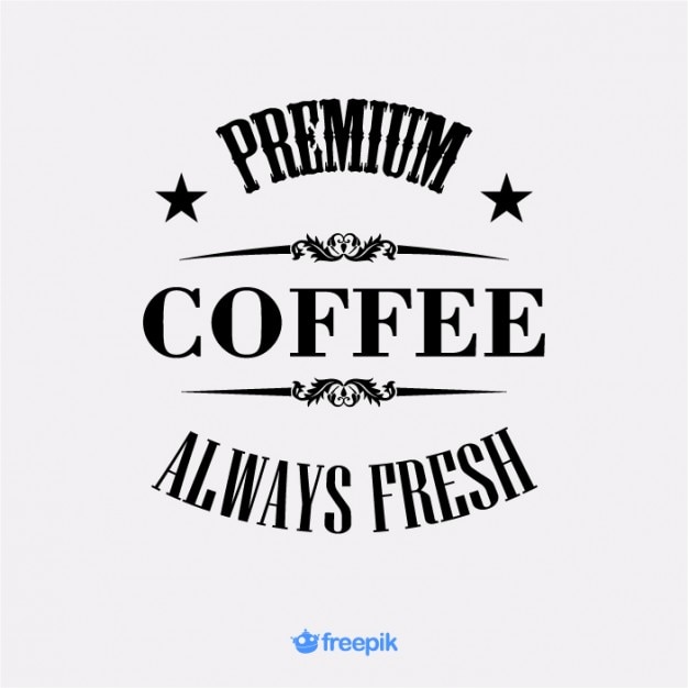 Banner retro de café premium