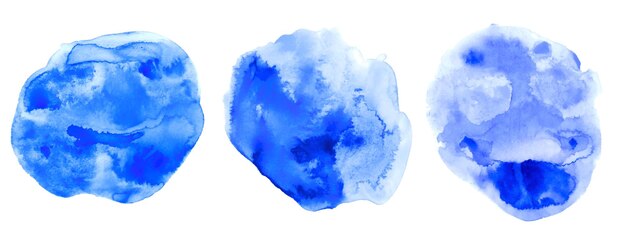 Banner de salpicaduras de líquido de color azul en conjunto