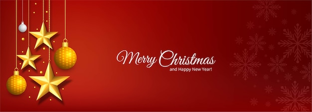 Vector gratuito banner de saludos navideños y año nuevo