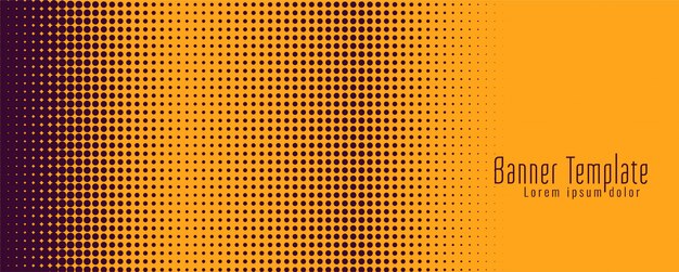 Banner de semitono brillante moderno