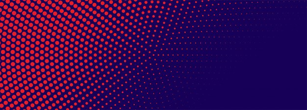 Banner de semitono colorido abstracto