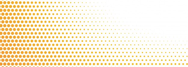 Banner de semitono naranja abstracto