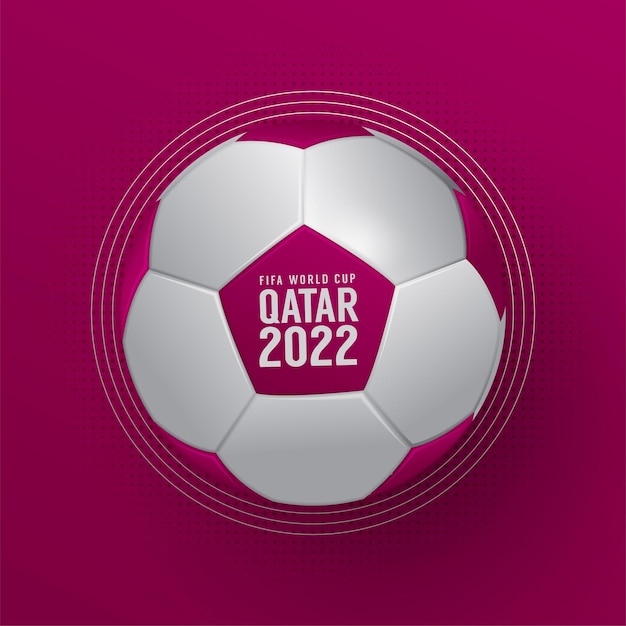 Banner sobre el tema del campeonato mundial en qatar 2022