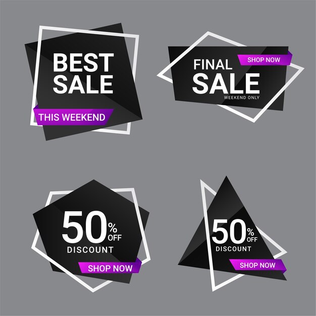 Banner de super venta y descuento colorido
