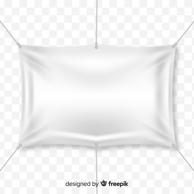 Banner de tela realista