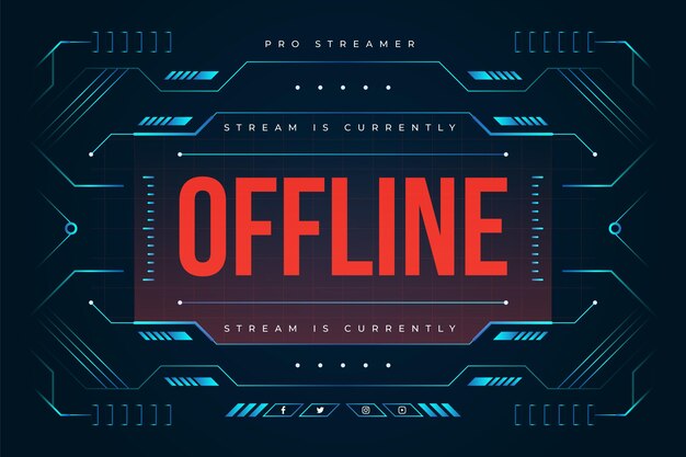 Banner de twitch sin conexión
