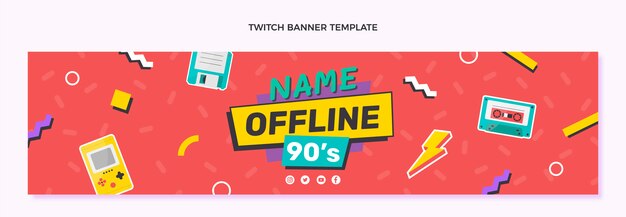 Banner de twitch de cumpleaños dibujado a mano