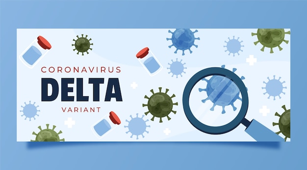 Banner de variante delta creativo