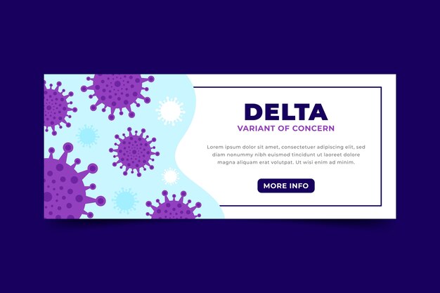 Banner de variante delta creativo