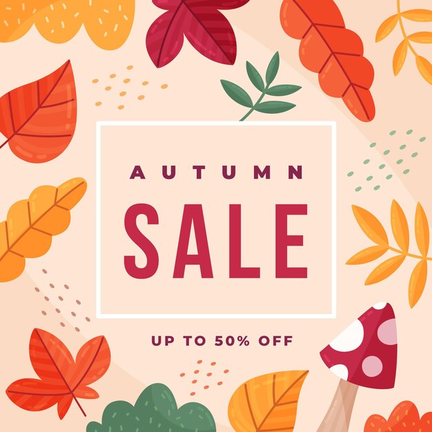 Banner de venta otoño