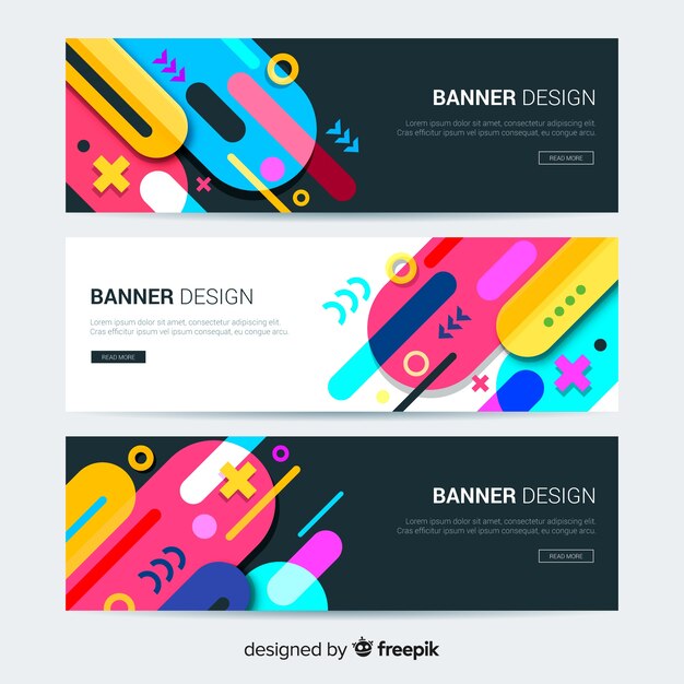 Banners abstractas