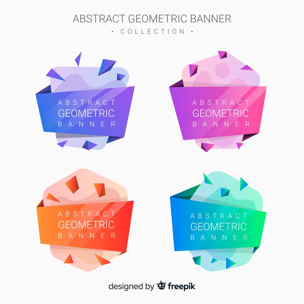 Banners abstracto geométrico