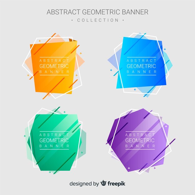 Banners abstracto geométrico
