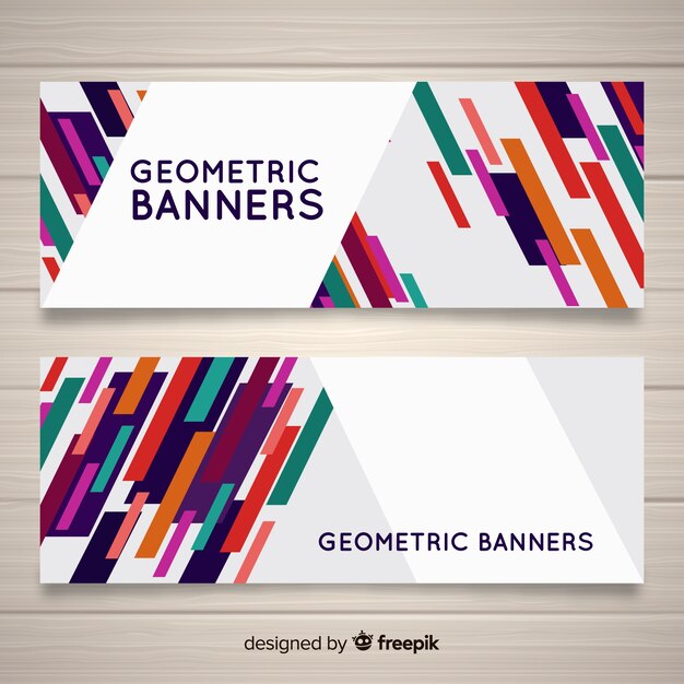 Banners abstracto geométrico