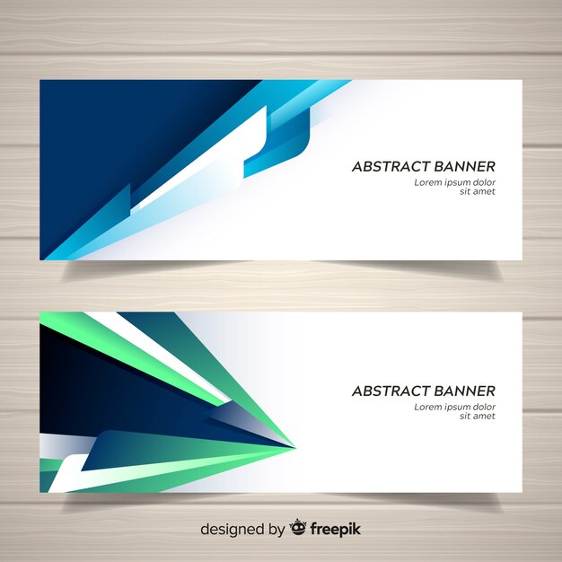 Banners abstractos de negocios