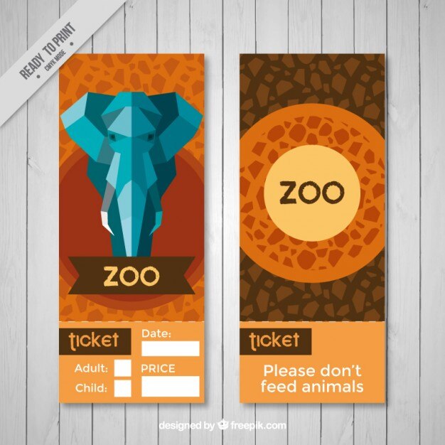 Banners abstractos de zoo de elefante geométrico