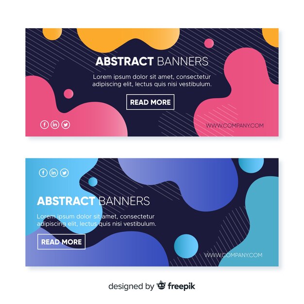 Banners abstractos