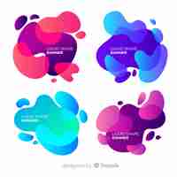 Vector gratuito banners abstractos