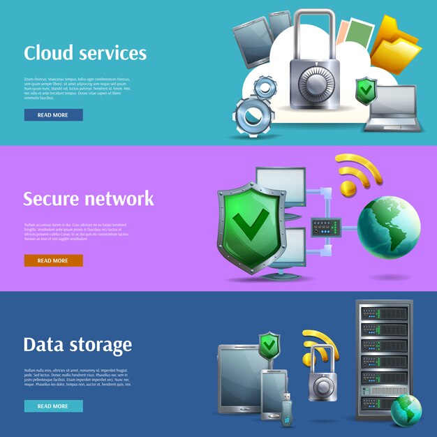 Banners de almacenamiento y protección de datos