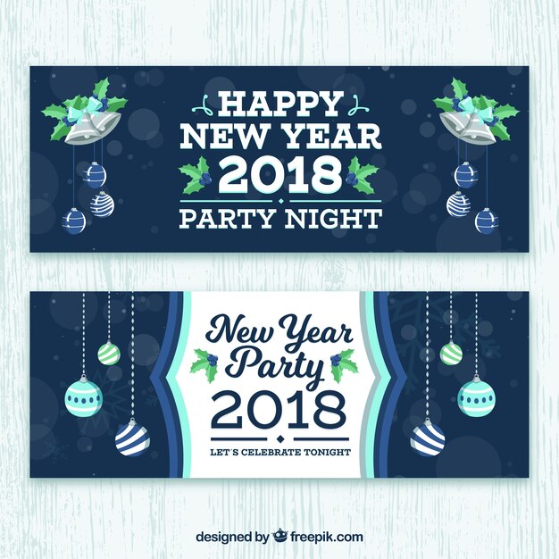 Banners de año nuevo 2018