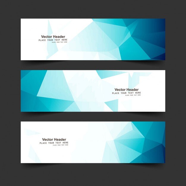 Banners azules modernos