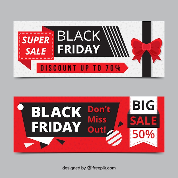 Banners de black friday