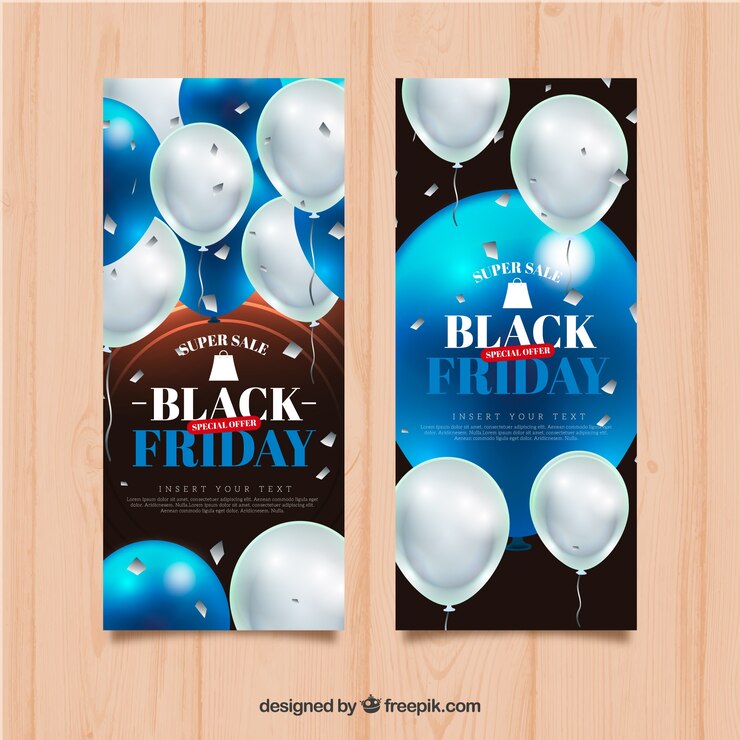 Vector gratuito banners de black friday