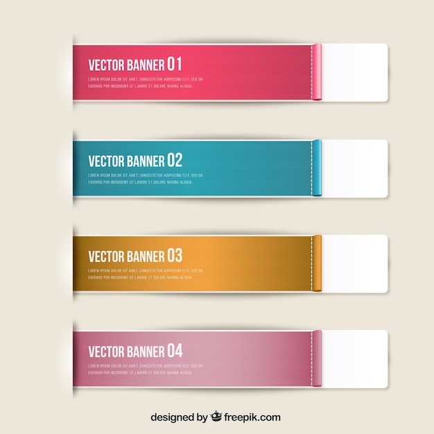 Banners de colores
