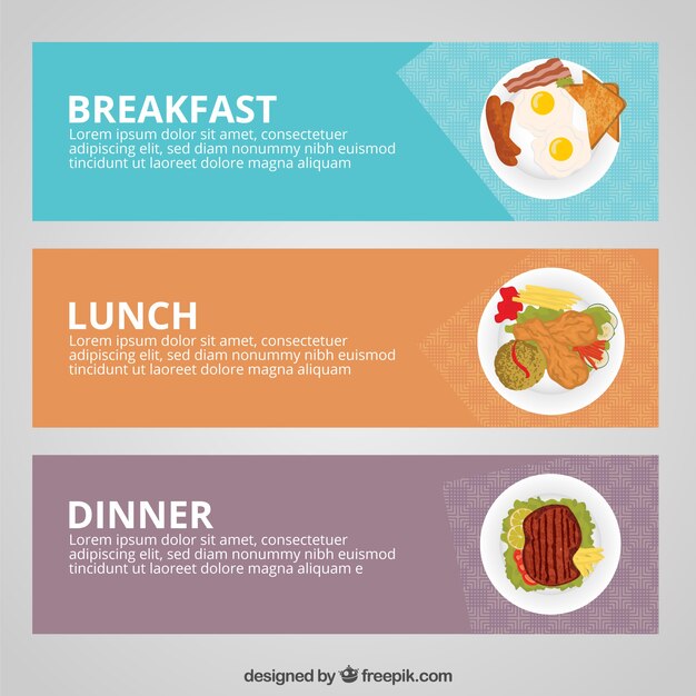 Banners de comida