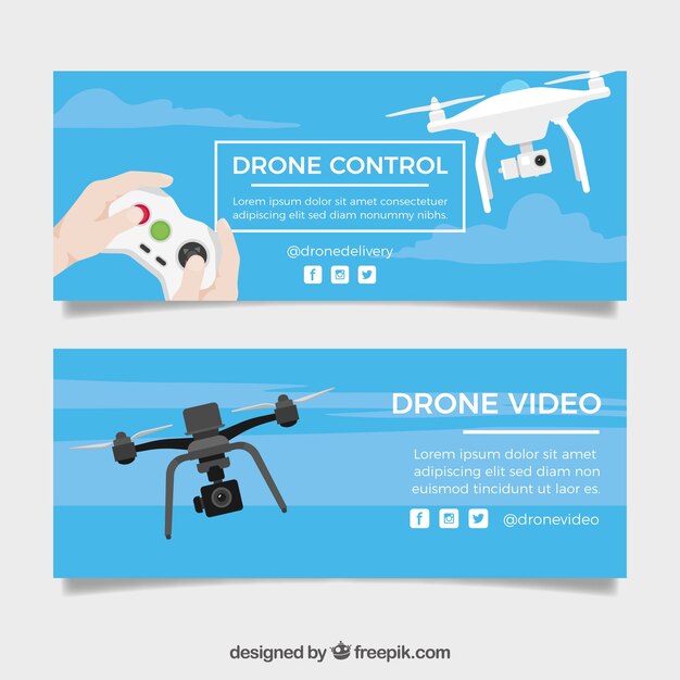 Banners de control de dron
