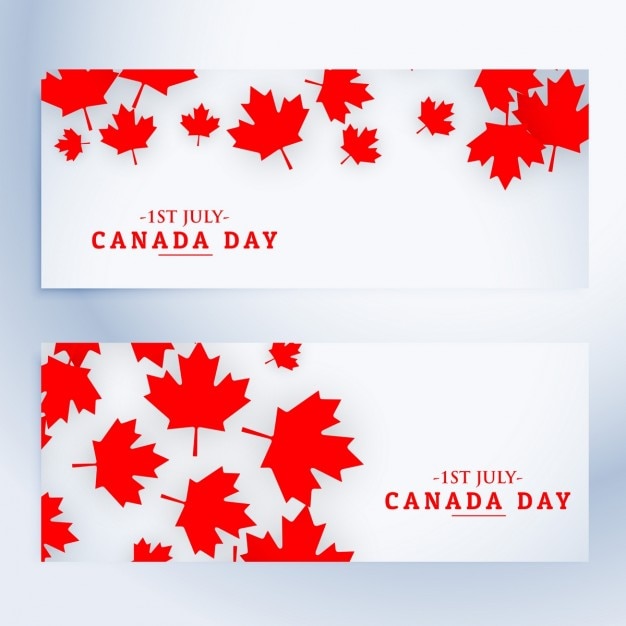 Banners del día de canadá