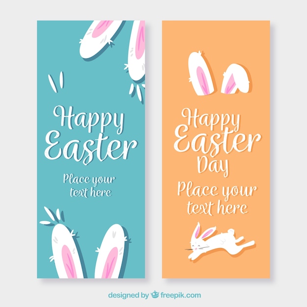 Banners del día de pascua