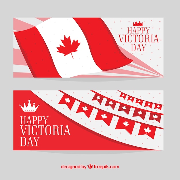 Vector gratuito banners del día de la victoria