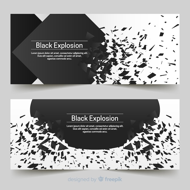 Banners con explosión