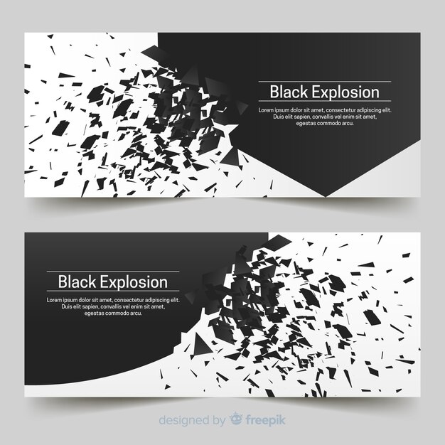 Banners con explosión