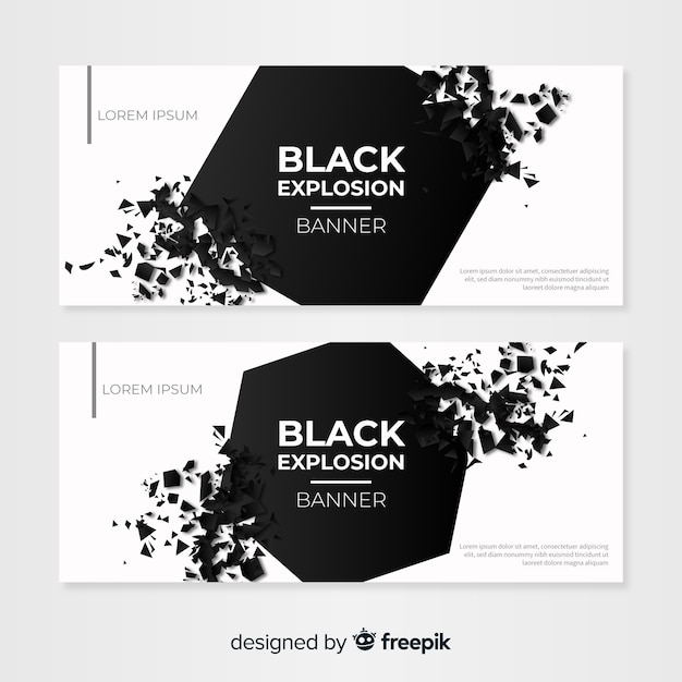 Banners con explosión