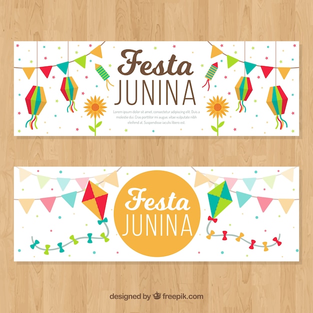 Banners de festa junina