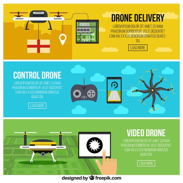 Banners flat de dron